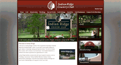 Desktop Screenshot of indianridgecountryclub.us