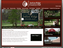 Tablet Screenshot of indianridgecountryclub.us